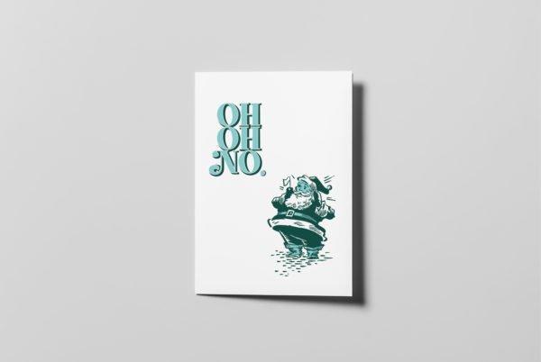 Oh Oh No Holiday Card COVER: Oh Oh No INSIDE: Blank | ampersand & ampersand