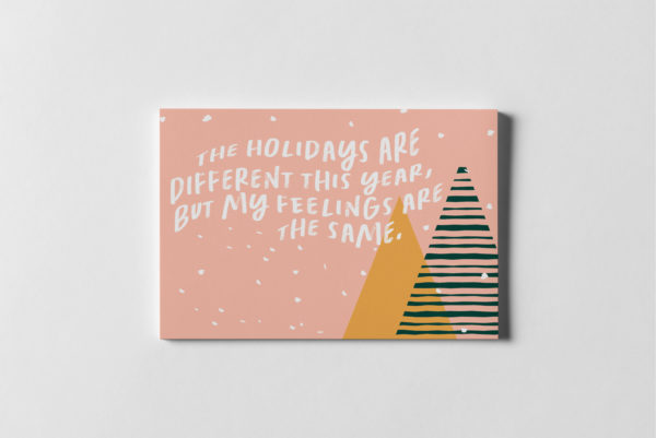 holidays are different card | ampersand & ampersand
