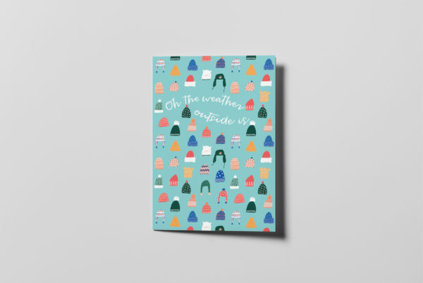 Weather Outside Card COVER: Oh the weather outside is… | ampersand & ampersand branding studio