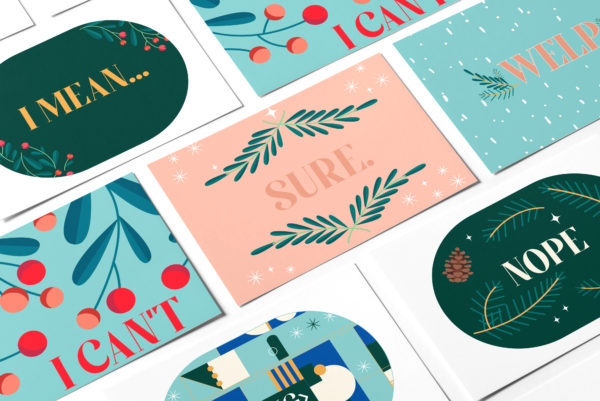 No Words Holiday Card Pack (6)