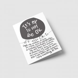 ok to not be ok-card | ampersand