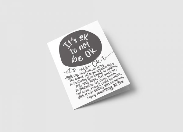 ok to not be ok-card | ampersand