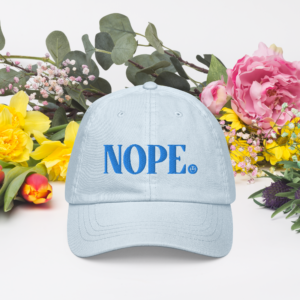 Nope ✨pastel baseball hat