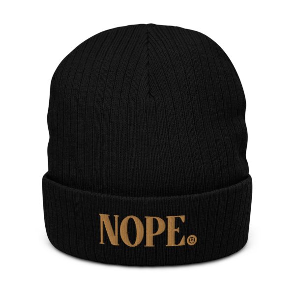 Nope ✨recycled cuffed beanie