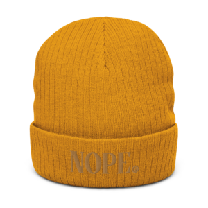 Nope ✨recycled cuffed beanie