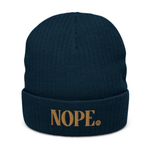 Nope ✨recycled cuffed beanie