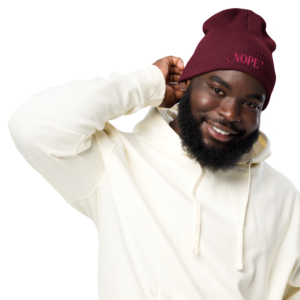 Nope ✨ Organic ribbed beanie