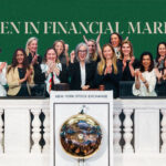 Women in Financial Markets at the bell ringing of the New York Stock Exchange