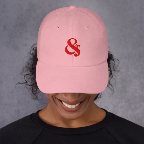 Ampersand blush dad hat