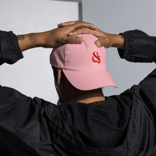 Ampersand blush dad hat - Image 2