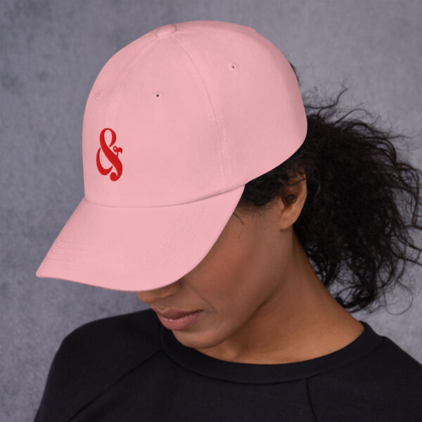 Ampersand blush dad hat - Image 5
