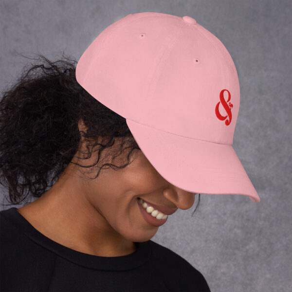 Ampersand blush dad hat - Image 6